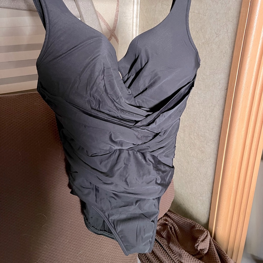 Miraclesuit one piece shirred swimsuit